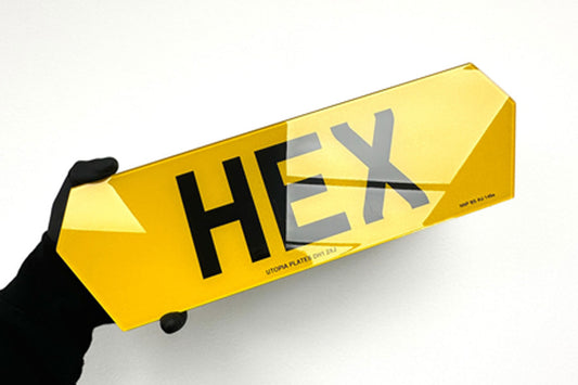 2D Printed HEX Shape Plates. 100% ROAD LEGAL