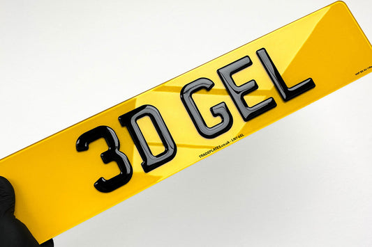 ROAD LEGAL 3D Gel Premium Number Plates