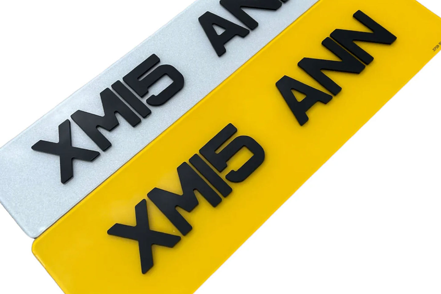 4D Metro 50mm Show Number Plates