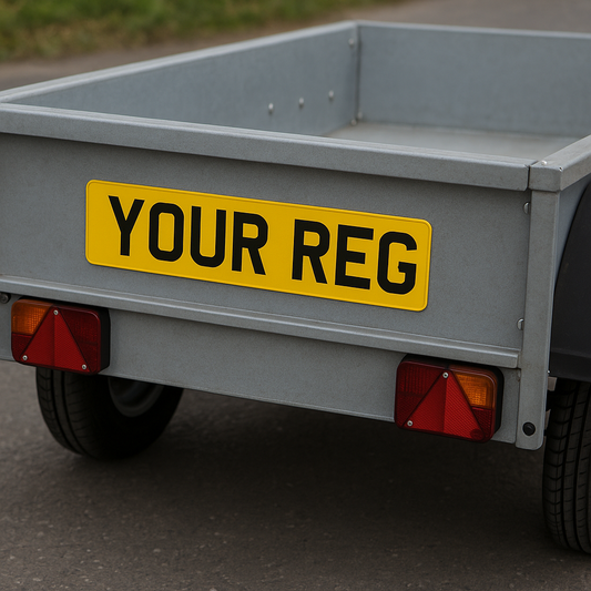 Standard Reg plate (Trade) Rear