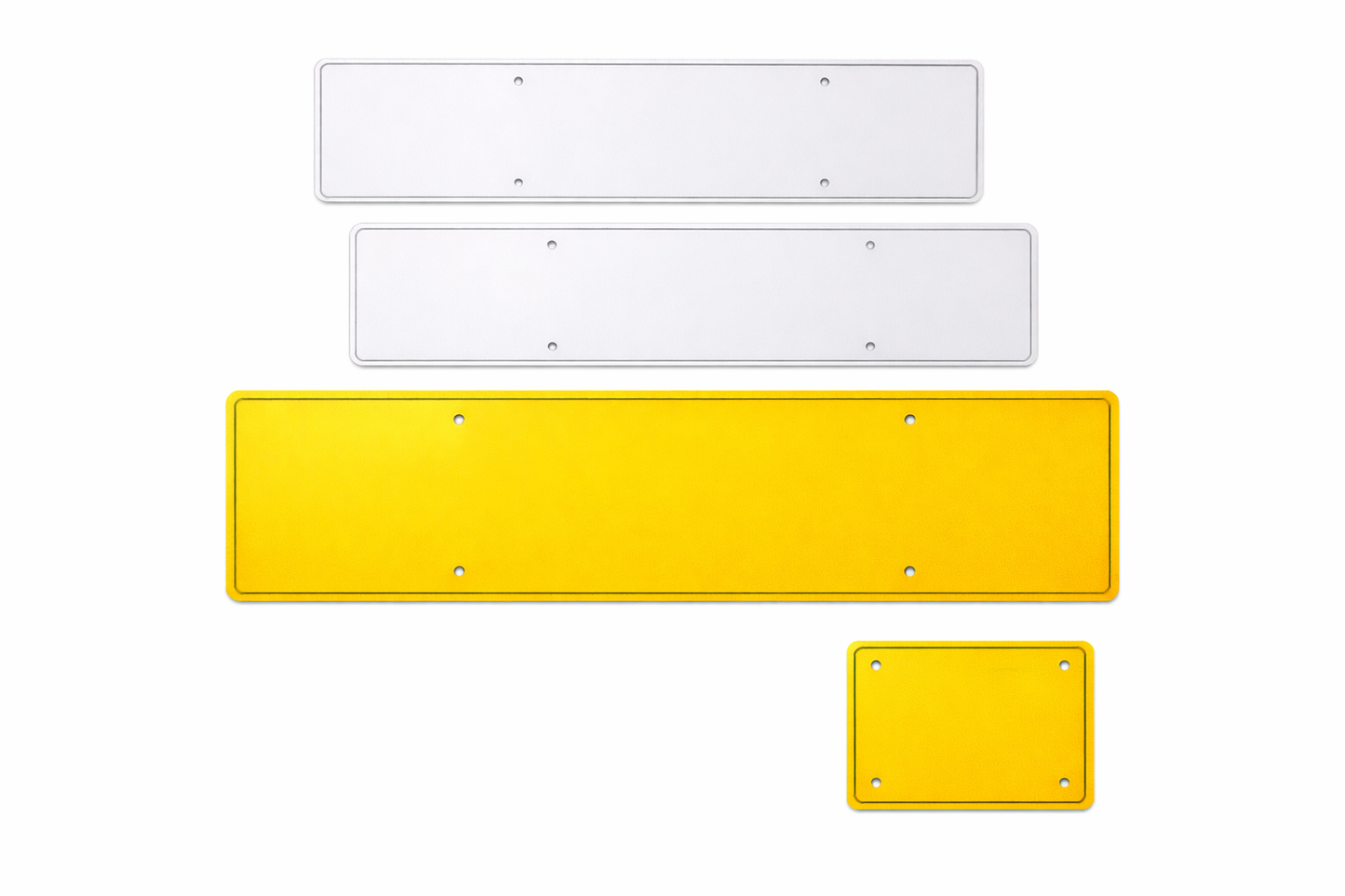 x2 Large Oversize rear plate and standard front / 11x8 square rear plate and standard front with sticky pad fixings (Custom)