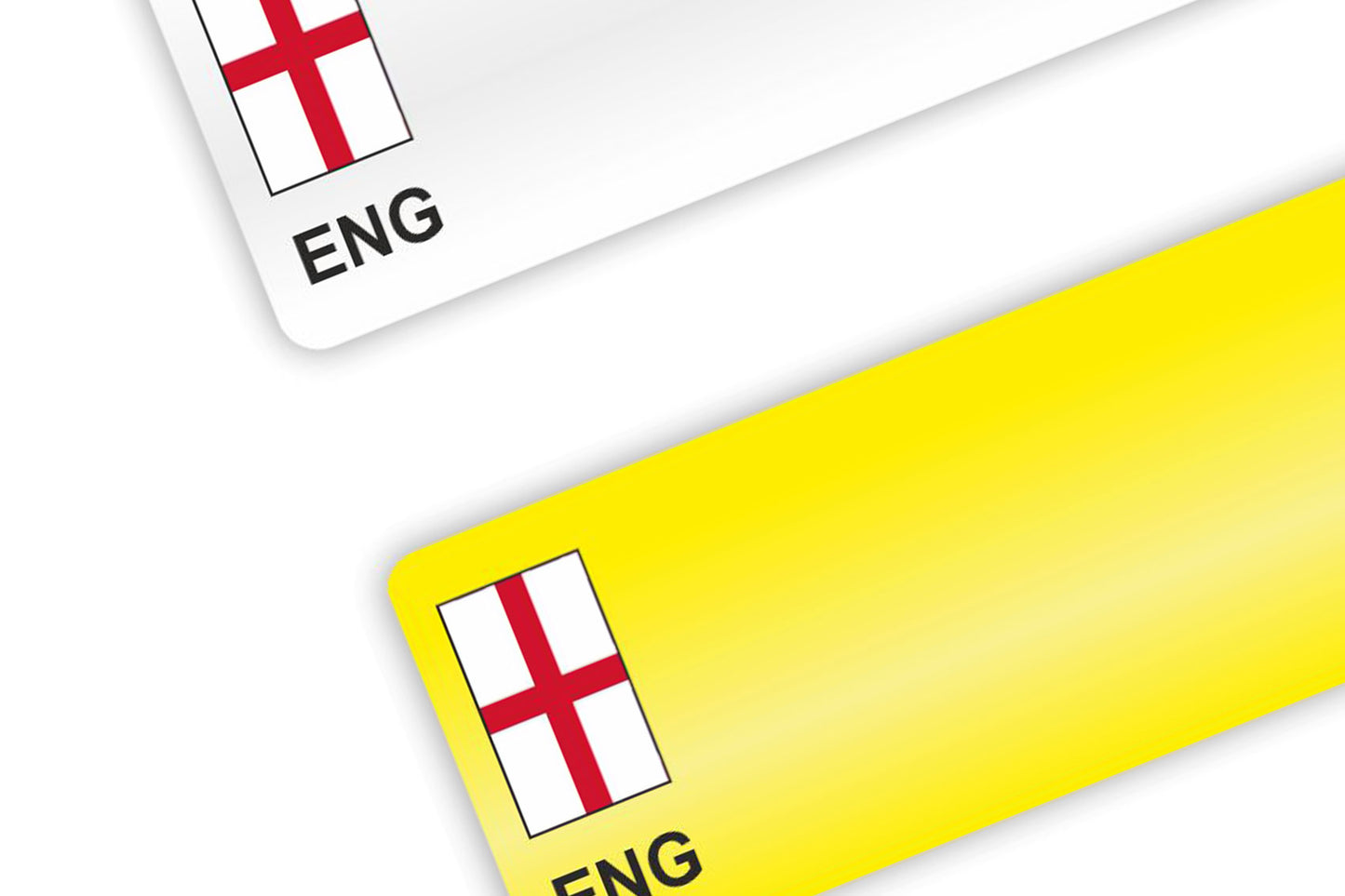 ROAD LEGAL Printed Number Plates with ENG Side Badge