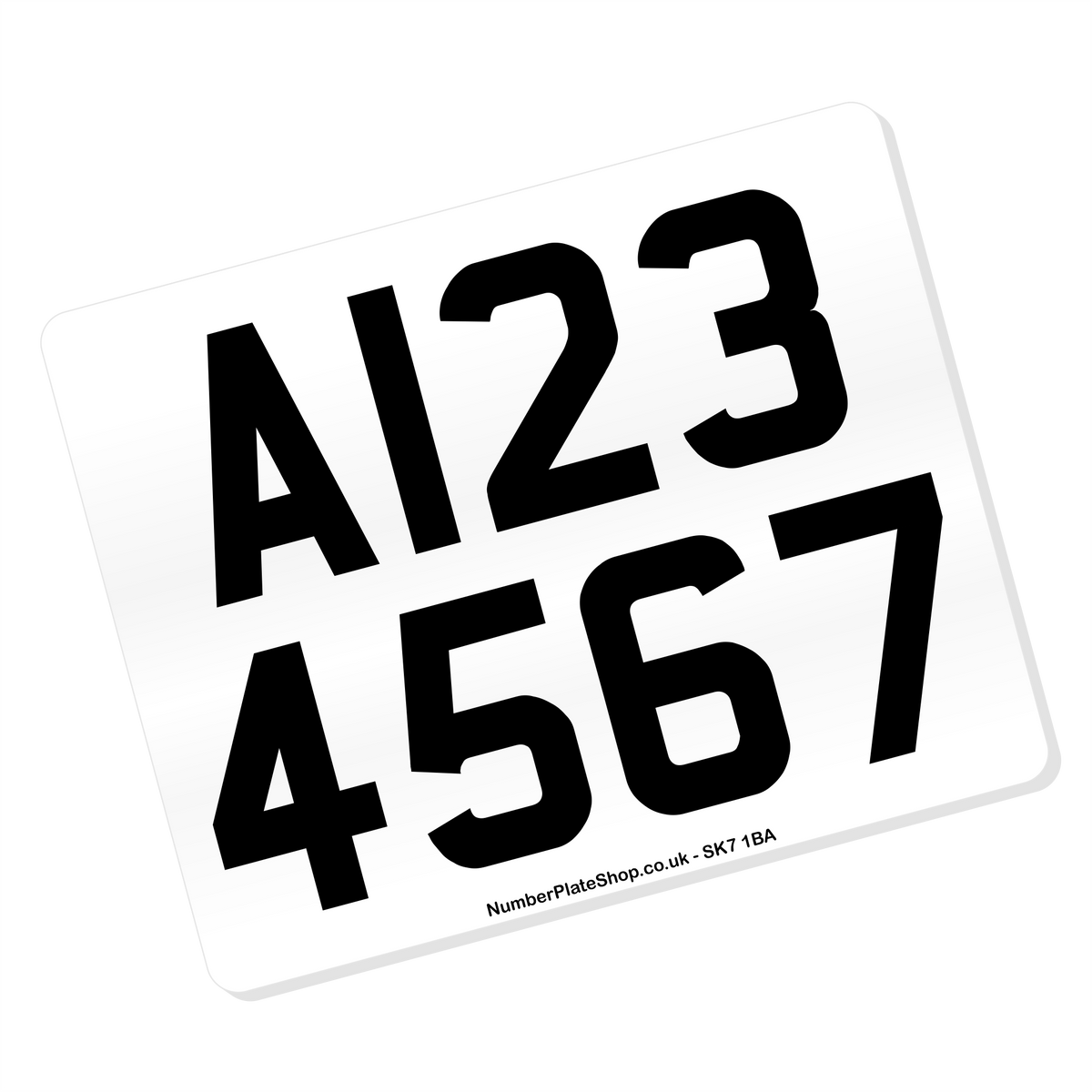 Trailer Number Example EU Trailer Number Plate 9