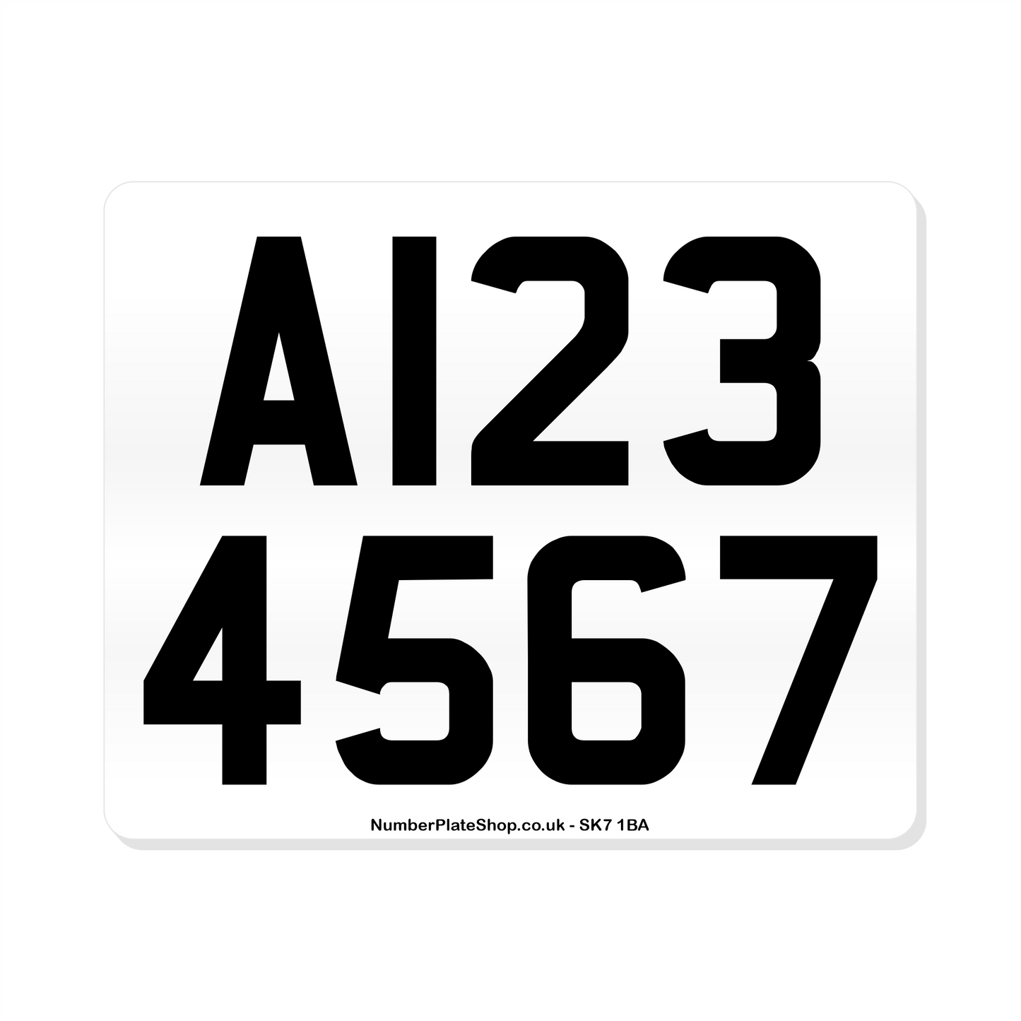 EU Trailer Number Plate 9"x7" Trailer & Caravan Registration Plate - – For Towing in Europe