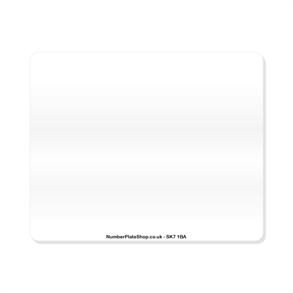 EU Trailer Number Plate 9"x7" Trailer & Caravan Registration Plate - – For Towing in Europe