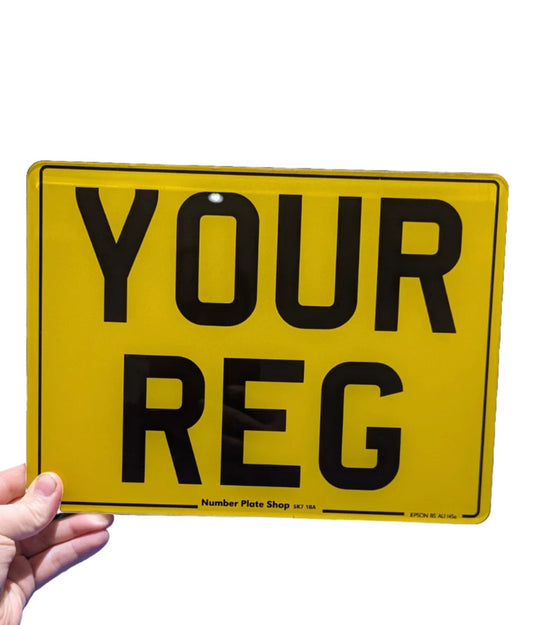 4x4 Reg plate trade sale with text VOR no road Markings